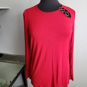 Torrid tunic with shoulder detail